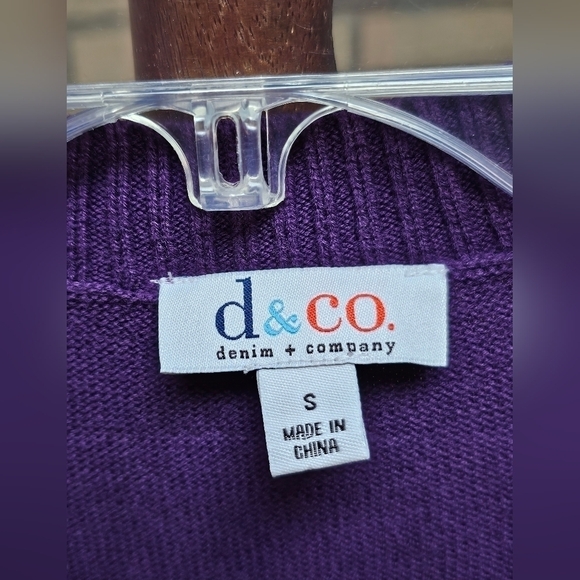 Denim & Co Cardigan Sweater Sz S - Picture 4 of 9